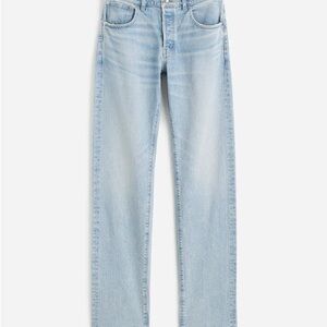 Light Blue Straight-Leg Jeans